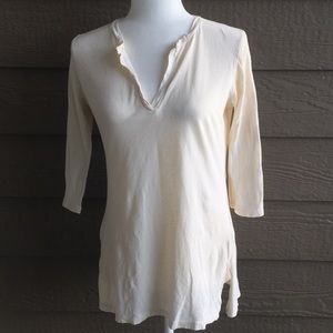 Lucky Brand cream shirt tunic
